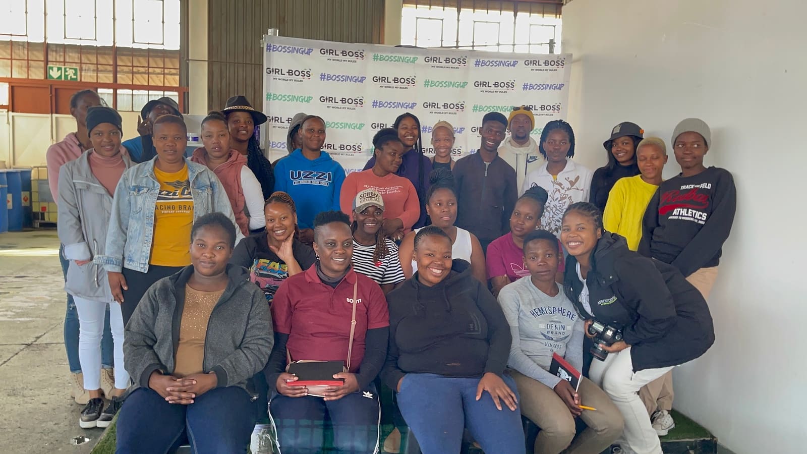 Women in community and salon settings, empowerment theme