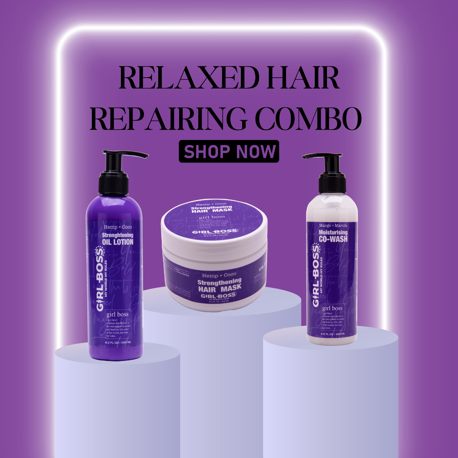 Relaxed Hair Repairing Combo